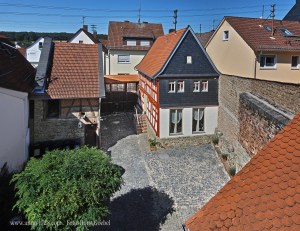 View from the courtyard. You can use our parking lots after talking to us.
