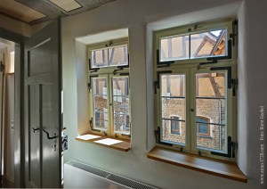 Our windows are invidually rebuilt after the one original that is still intact from 1728.