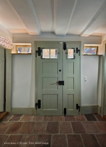 The main door has it's own windows. They are all functional. But please be cautious.